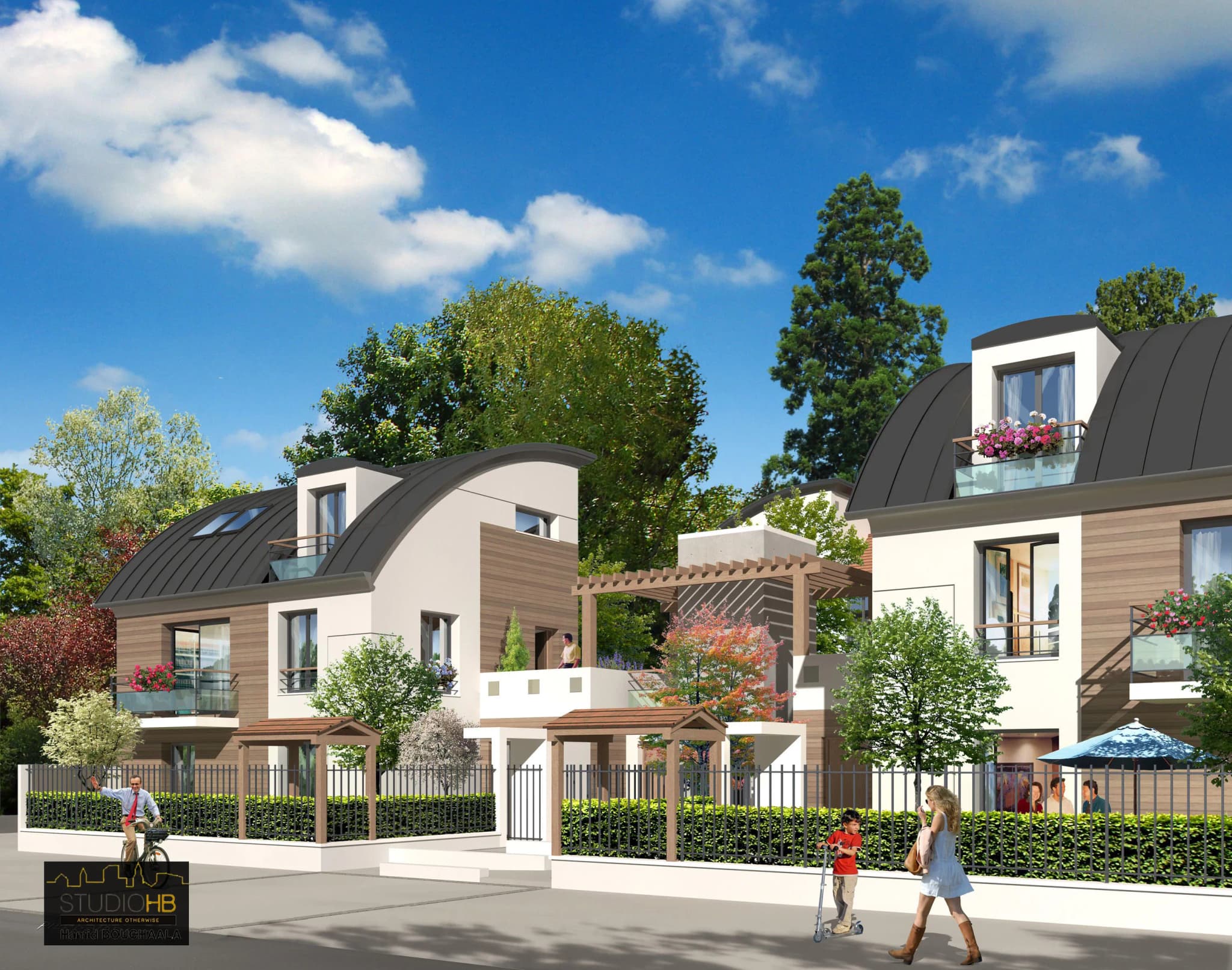 Réalisation de 8 maisons et de 6 appartements - MONTAIGNE IMMOBILIER media 1
