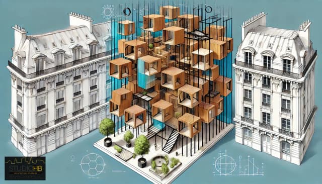 Réalisation d’un ensemble de bureaux au sein d'un volume bâti Haussmannien media 50