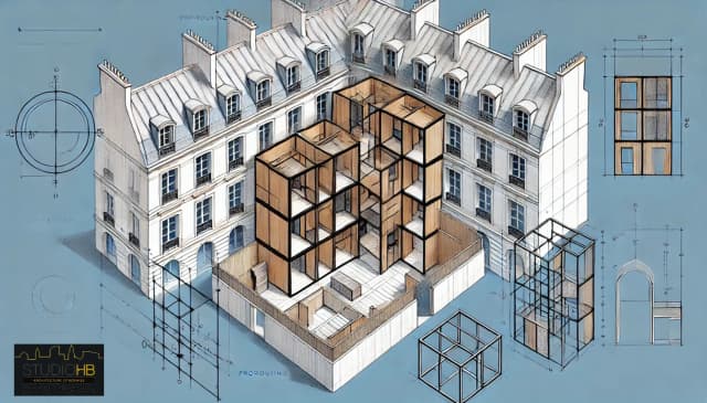Réalisation d’un ensemble de bureaux au sein d'un volume bâti Haussmannien media 6