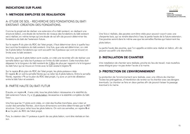 Méthodologie de mise en oeuvre d’une structure pour une extension d’une mairie media 14