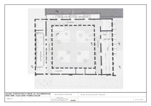 Conception d’une galerie d’exposition et d’un centre de documentation media 84
