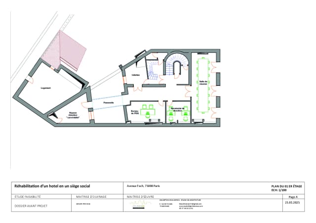 Réhabilitation d'un hôtel particulier en siège social media 15