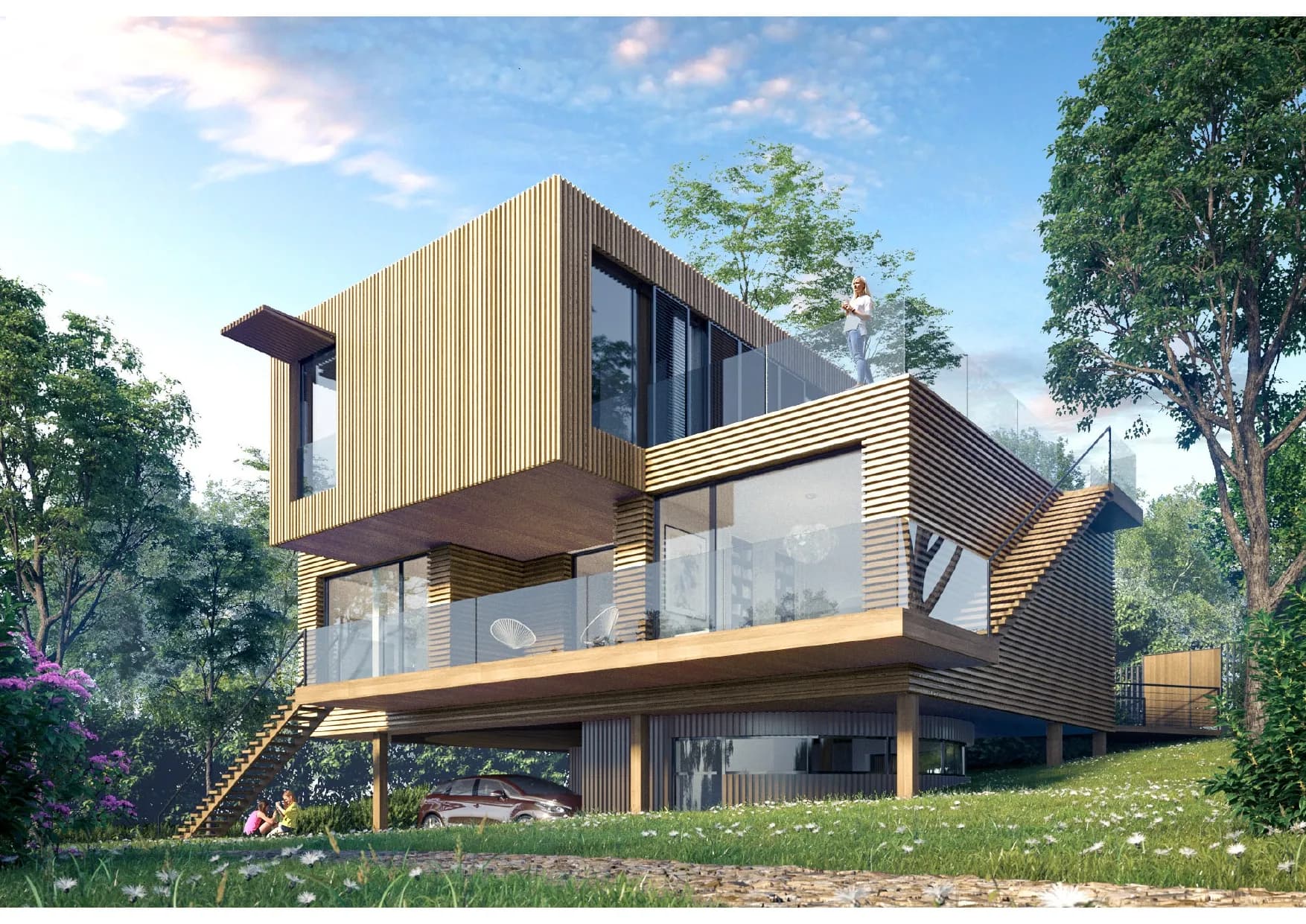 Programme Vert Bois 8 maisons individuelles media 71