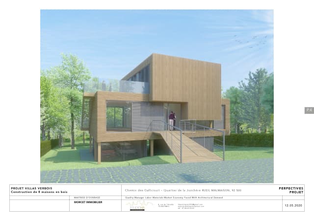 Programme Vert Bois 8 maisons individuelles media 78